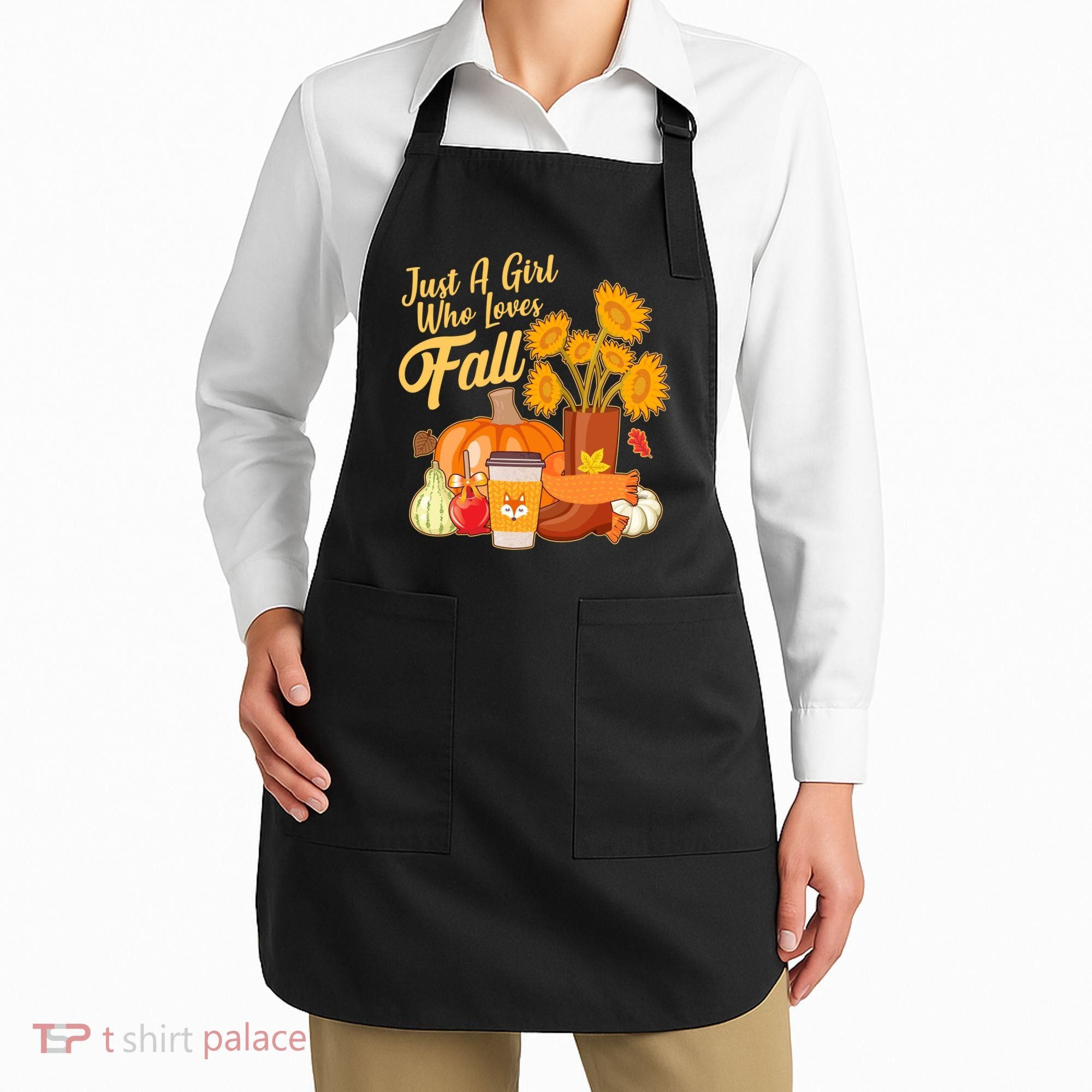 Just A Girl Who Loves Fall Autumn Lover Apron