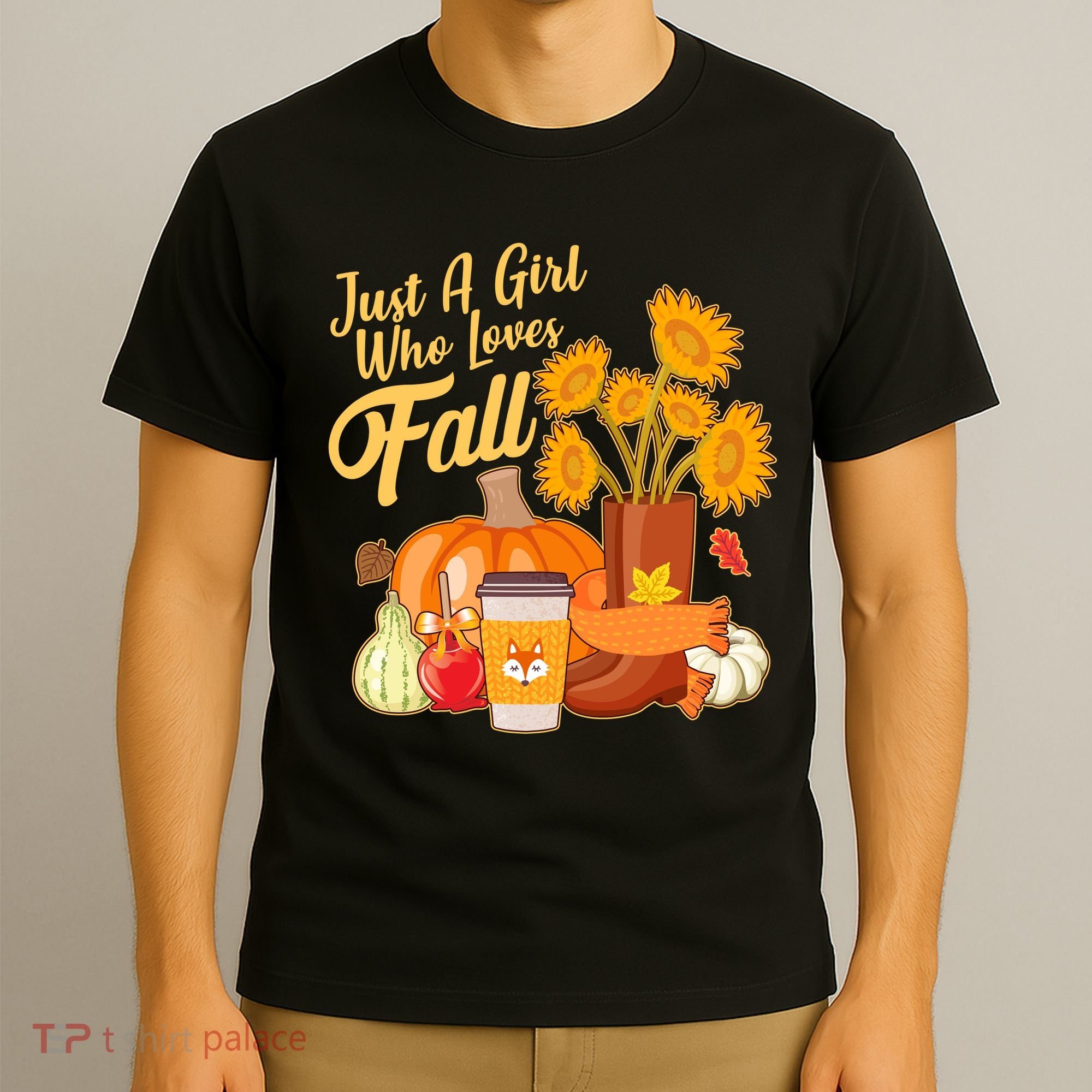 Just A Girl Who Loves Fall Autumn Lover T-Shirt