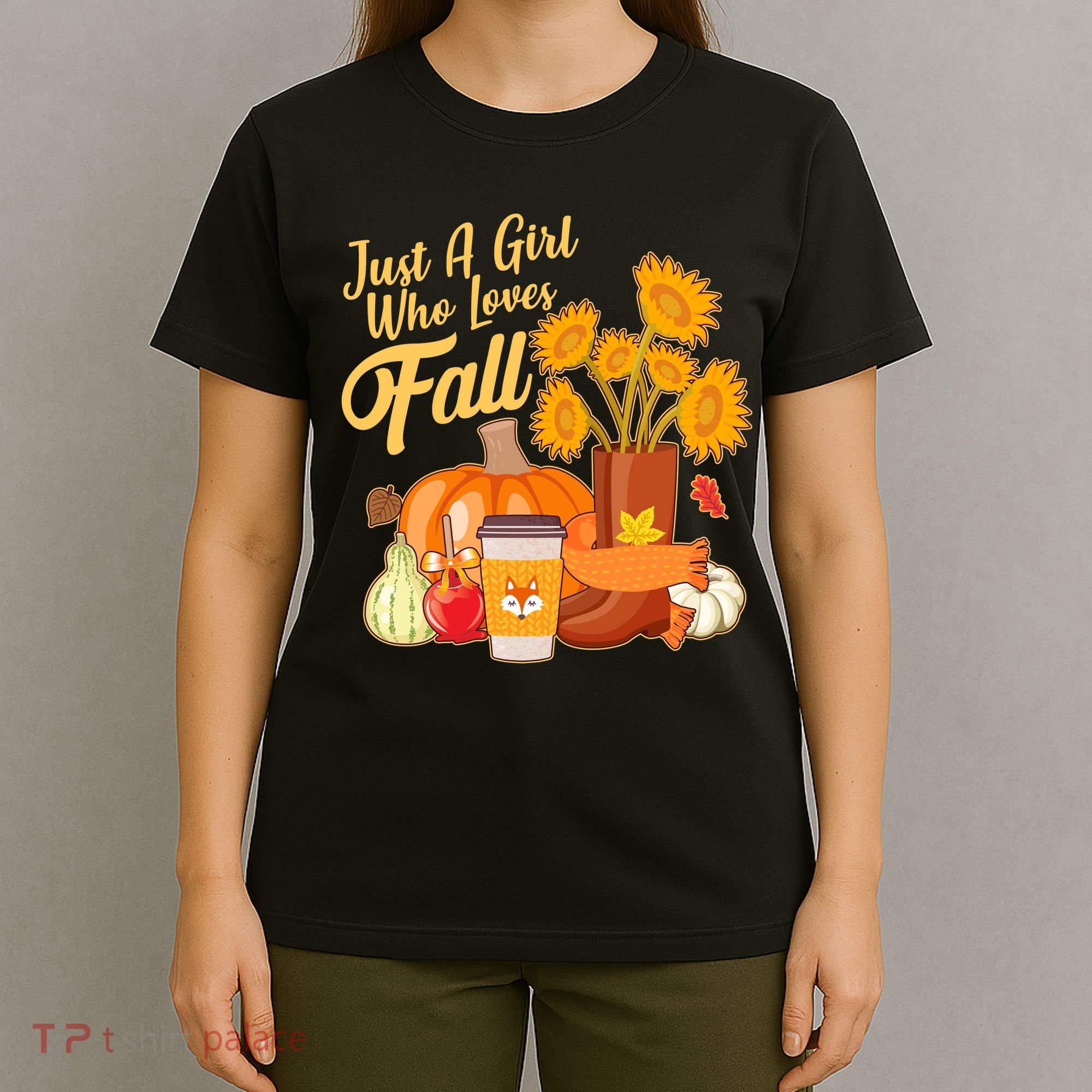 Just A Girl Who Loves Fall Autumn Lover T-Shirt