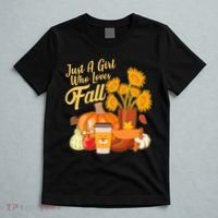 Just A Girl Who Loves Fall Autumn Lover T-Shirt thumb 5