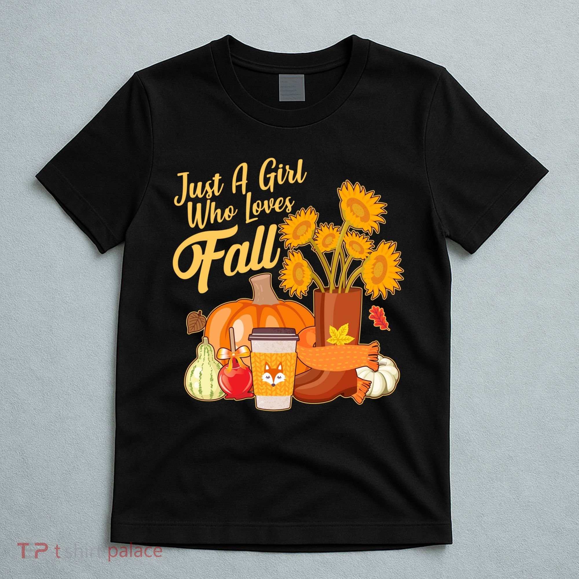 Just A Girl Who Loves Fall Autumn Lover T-Shirt