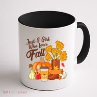 Just A Girl Who Loves Fall Autumn Lover Coffee Mug thumb 1