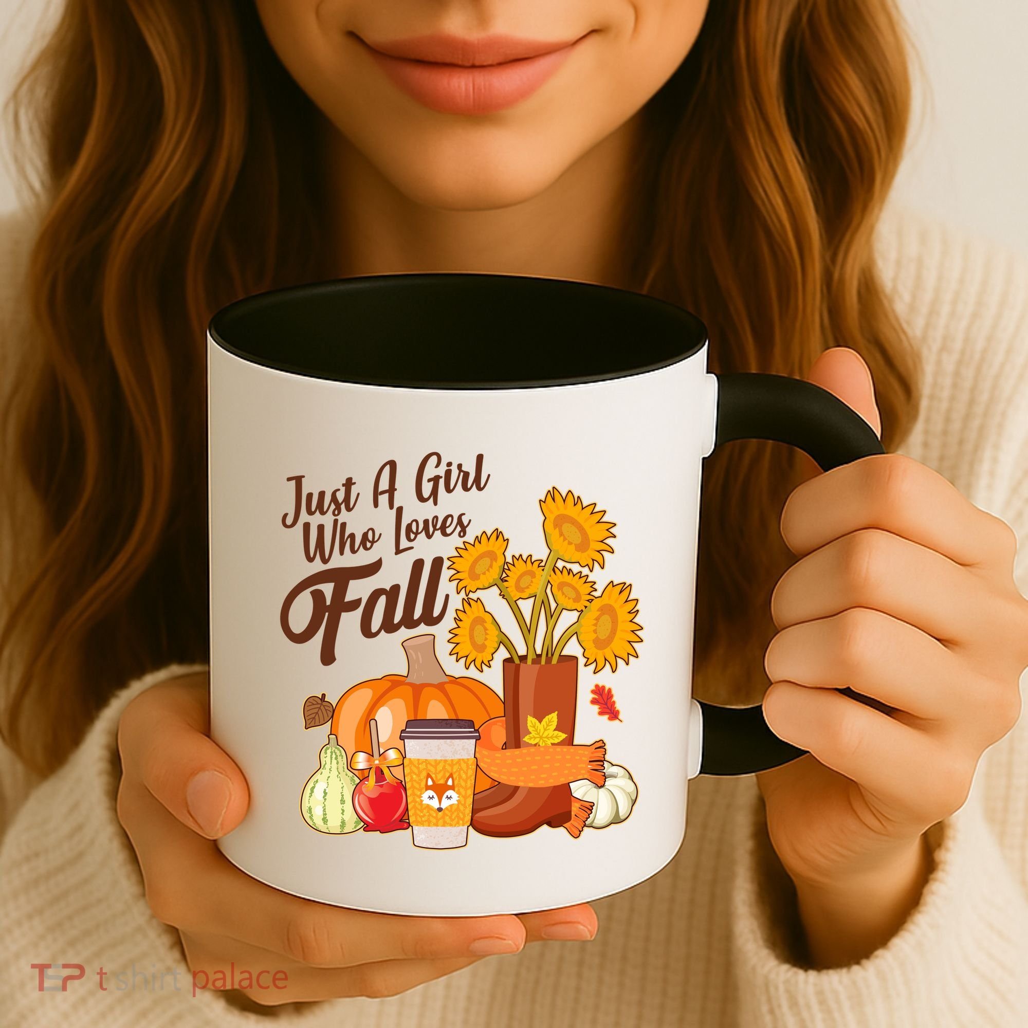 Just A Girl Who Loves Fall Autumn Lover Coffee Mug