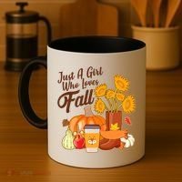 Just A Girl Who Loves Fall Autumn Lover Coffee Mug thumb 4