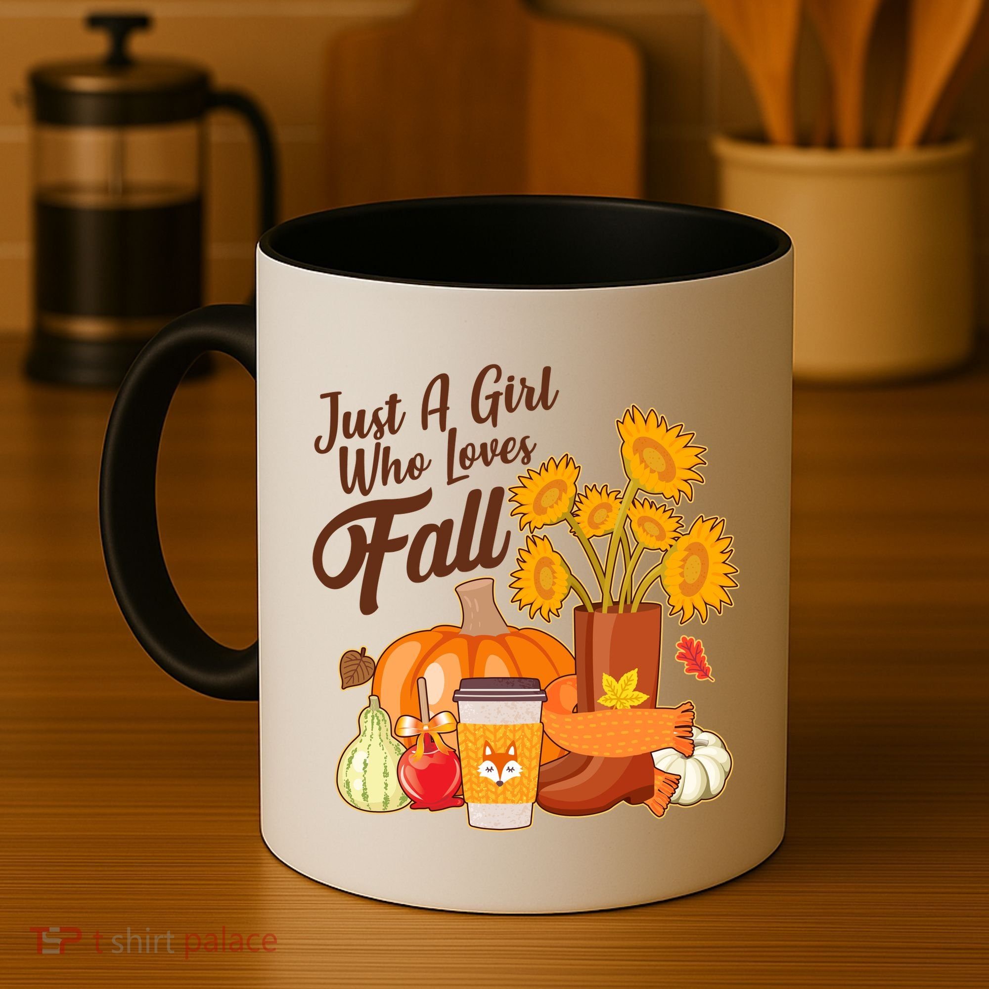 Just A Girl Who Loves Fall Autumn Lover Coffee Mug