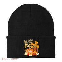 Just A Girl Who Loves Fall Autumn Lover Beanie thumb 0