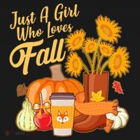 Just A Girl Who Loves Fall Autumn Lover Coaster thumb 2