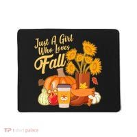 Just A Girl Who Loves Fall Autumn Lover Mousepad thumb 0