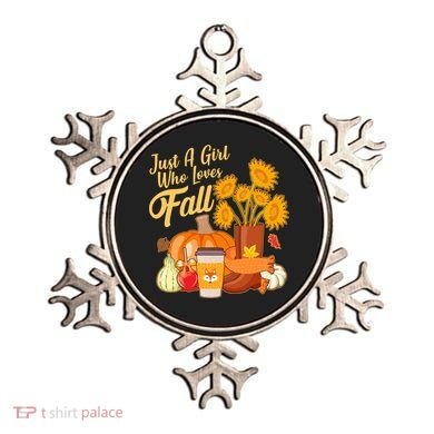 Just A Girl Who Loves Fall Autumn Lover Ornament