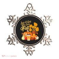 Just A Girl Who Loves Fall Autumn Lover Ornament thumb 0