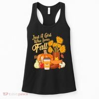 Just A Girl Who Loves Fall Autumn Lover Women's Tank Top thumb 0