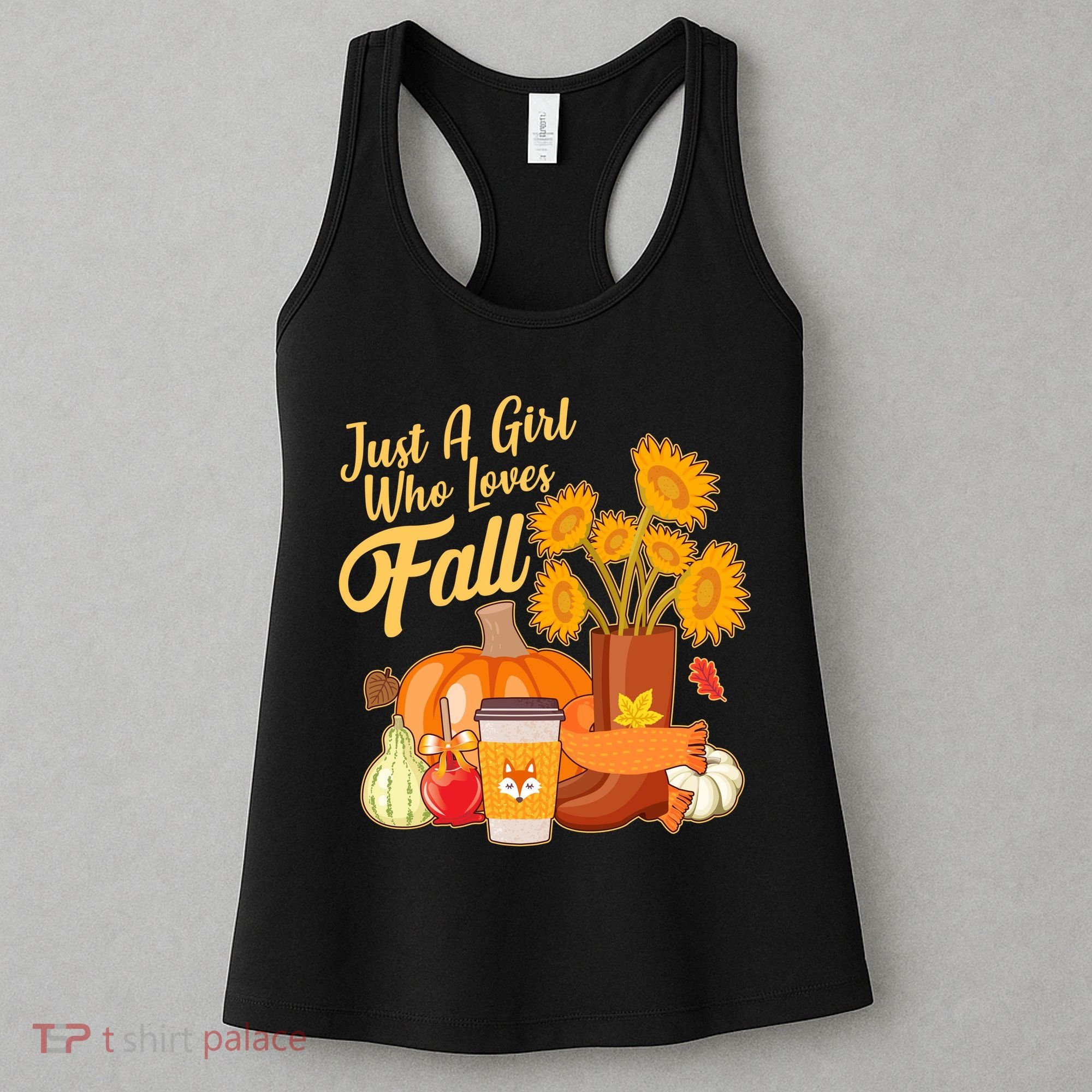 Just A Girl Who Loves Fall Autumn Lover Women's Tank Top