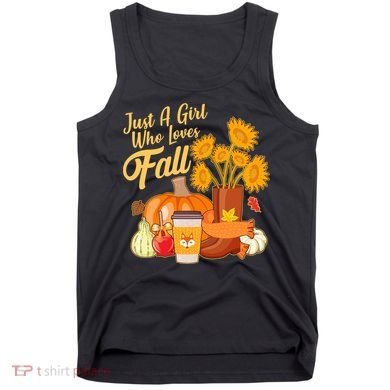 Just A Girl Who Loves Fall Autumn Lover Tank Top