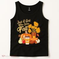 Just A Girl Who Loves Fall Autumn Lover Tank Top thumb 2