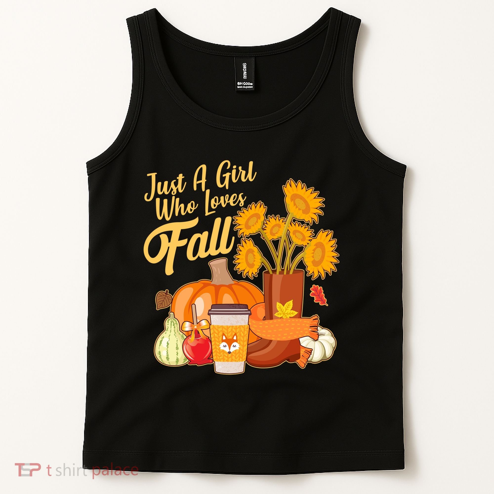 Just A Girl Who Loves Fall Autumn Lover Tank Top