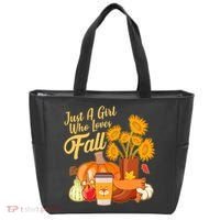 Just A Girl Who Loves Fall Autumn Lover Tote Bag thumb 0