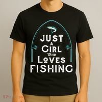 Just A Girl Who Loves Fishing T-Shirt thumb 3