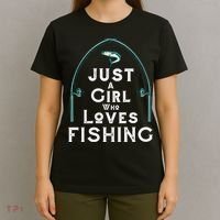 Just A Girl Who Loves Fishing T-Shirt thumb 4