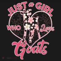 Just A Girl Who Loves Goats USA-Made Doggie Bandana thumb 2