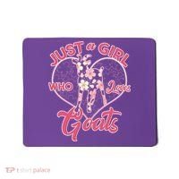 Just A Girl Who Loves Goats Mousepad thumb 0