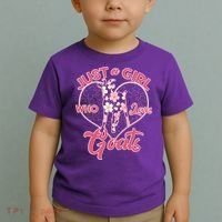 Just A Girl Who Loves Goats Toddler T-Shirt thumb 2