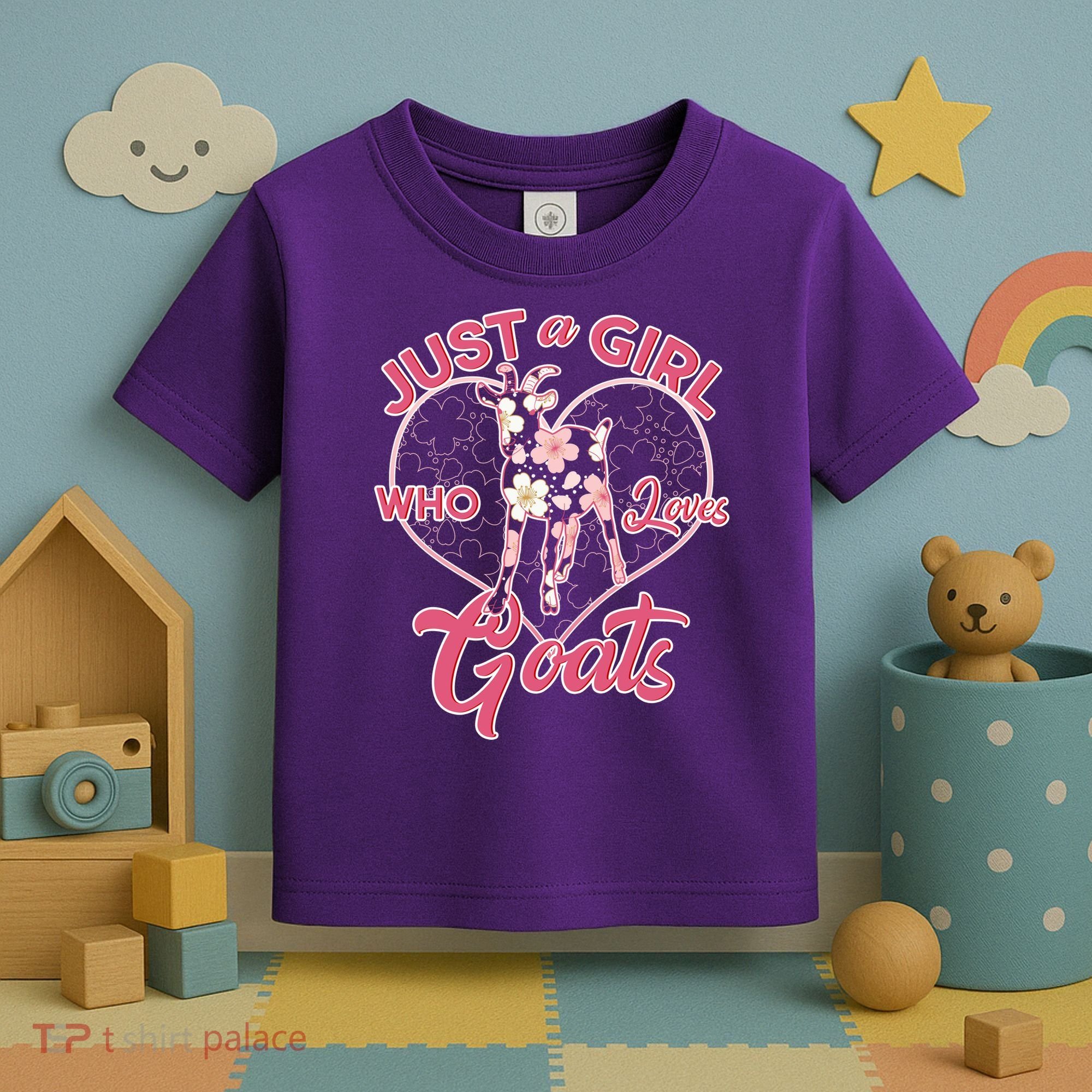 Just A Girl Who Loves Goats Toddler T-Shirt