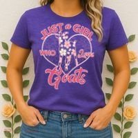 Just A Girl Who Loves Goats Women's T-Shirt thumb 2