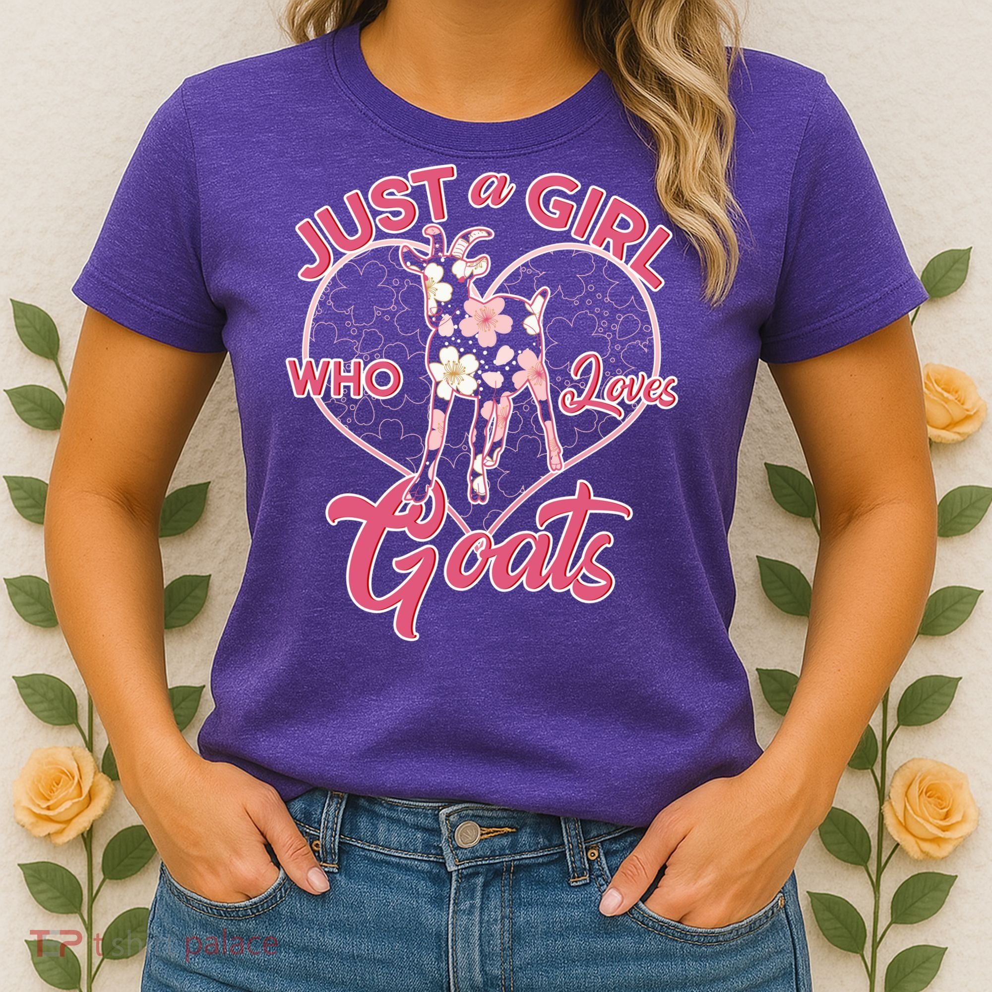 Just A Girl Who Loves Goats Women's T-Shirt