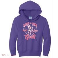 Just A Girl Who Loves Goats Kids Hoodie thumb 0