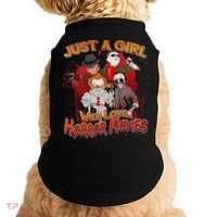 Just A Girl Who Loves Horror Movies Doggie Tank thumb 0