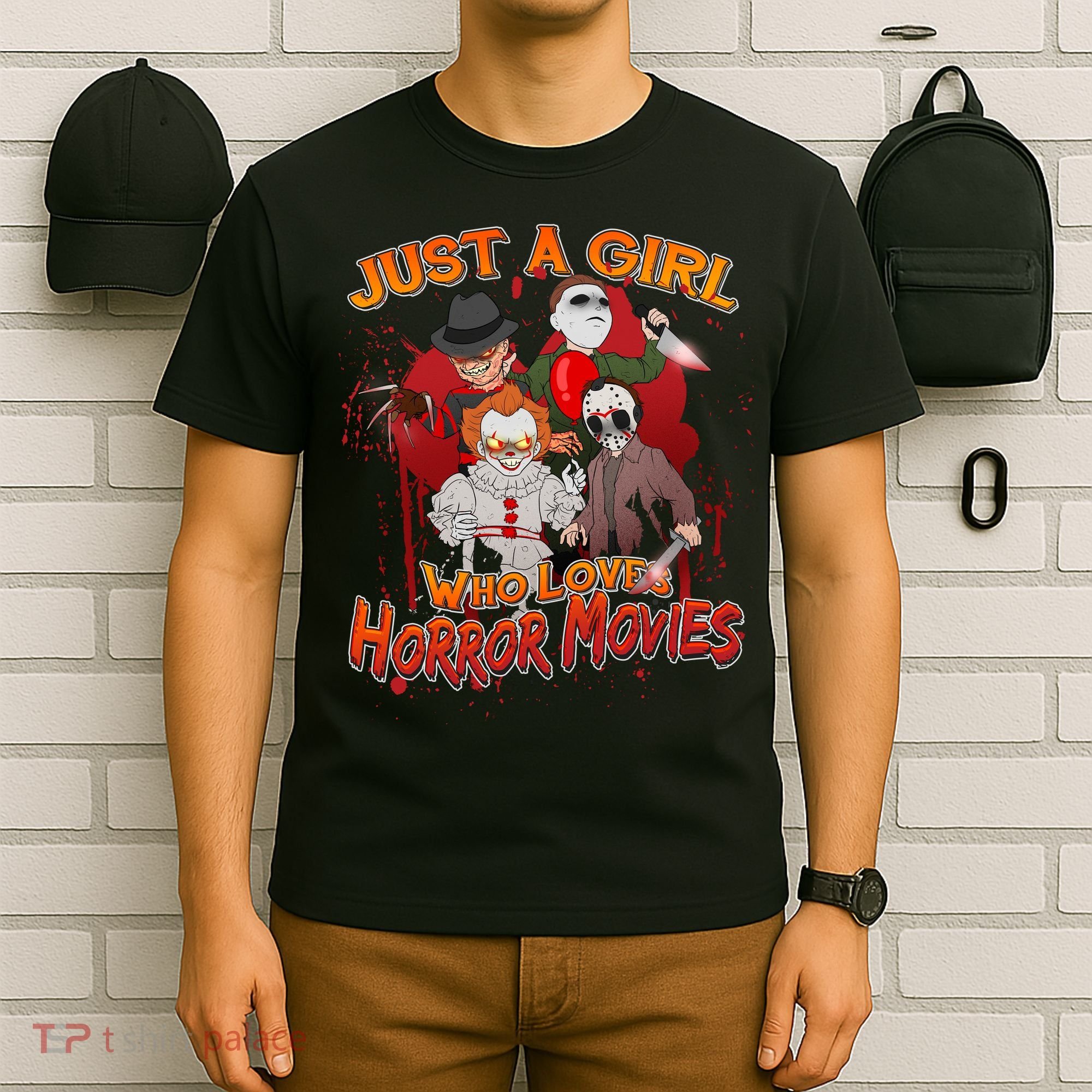 Just A Girl Who Loves Horror Movies T-Shirt