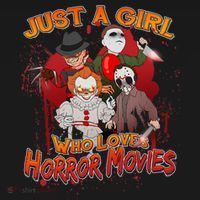Just A Girl Who Loves Horror Movies Women's Hoodie thumb 2