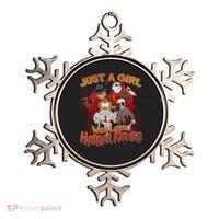 Just A Girl Who Loves Horror Movies Ornament thumb 0