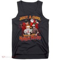 Just A Girl Who Loves Horror Movies Tank Top thumb 0