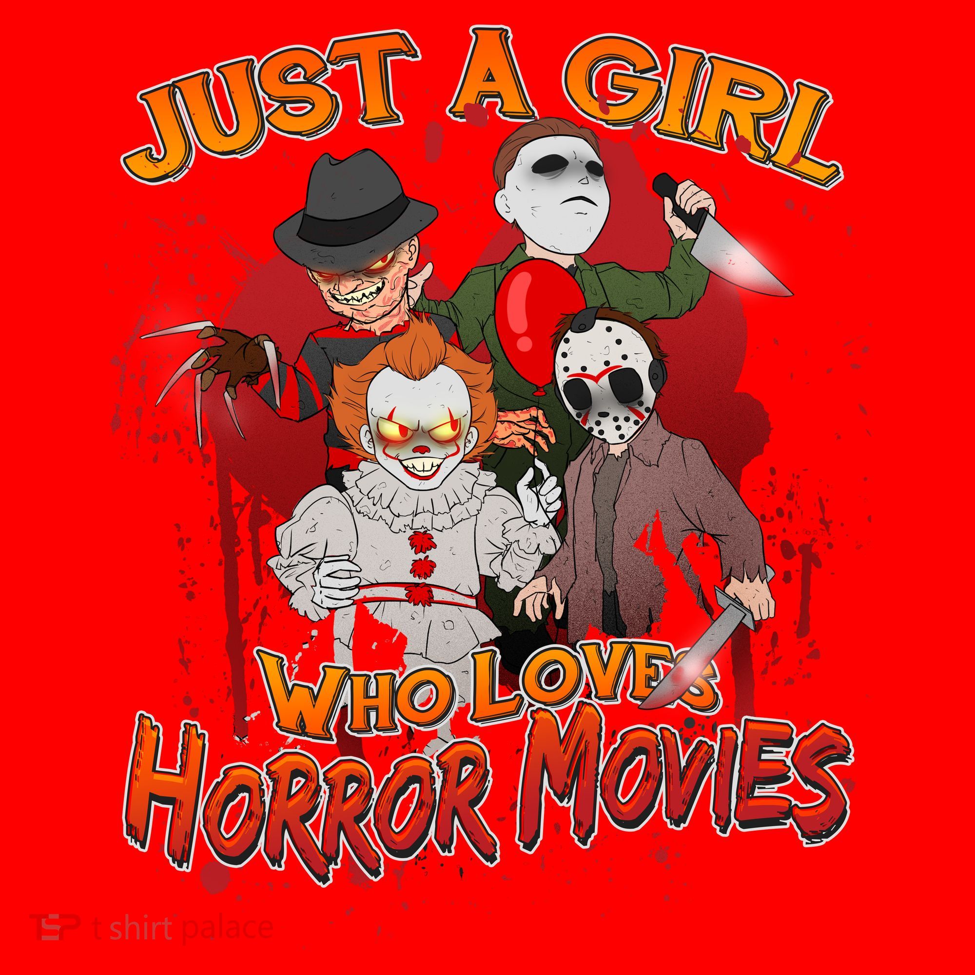 Just A Girl Who Loves Horror Movies Santa Hat