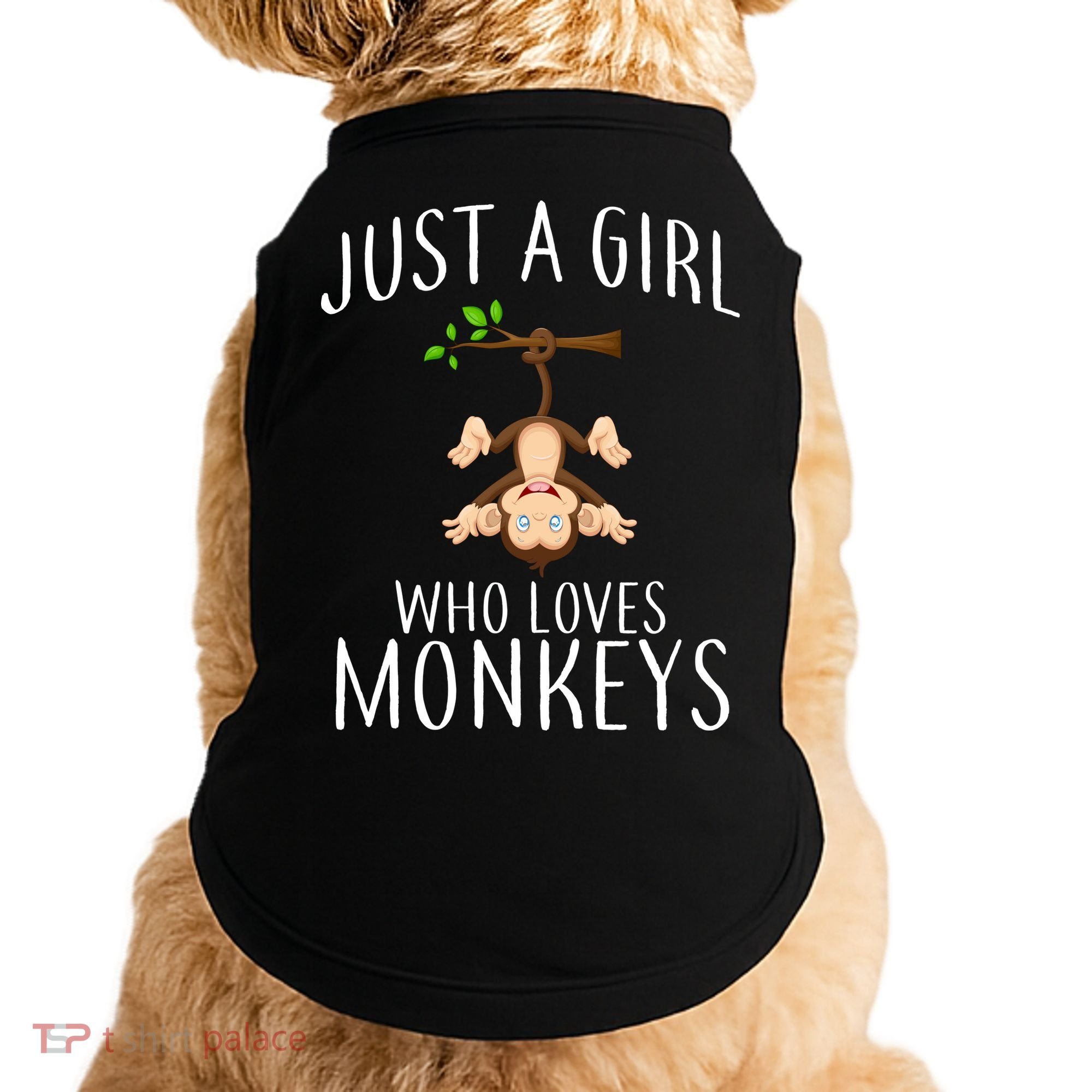 Just A Girl Who Loves Monkeys Doggie Tank