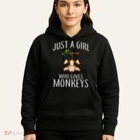 Just A Girl Who Loves Monkeys Hoodie thumb 5