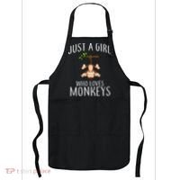 Just A Girl Who Loves Monkeys Apron thumb 0