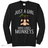 Just A Girl Who Loves Monkeys Sweatshirt thumb 0