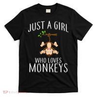 Just A Girl Who Loves Monkeys T-Shirt thumb 0