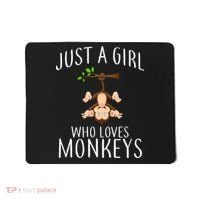 Just A Girl Who Loves Monkeys Mousepad thumb 0