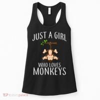 Just A Girl Who Loves Monkeys Women's Tank Top thumb 0