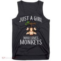Just A Girl Who Loves Monkeys Tank Top thumb 0
