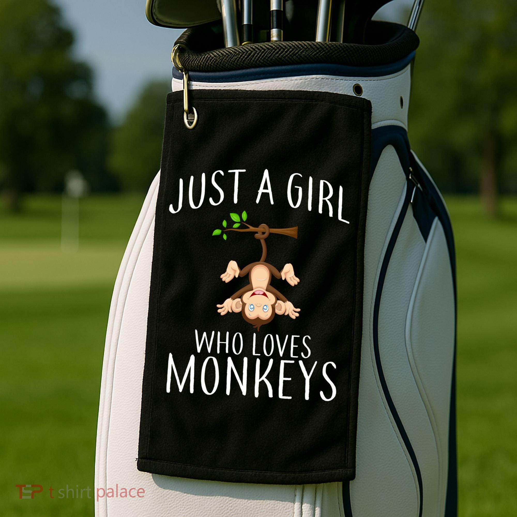 Just A Girl Who Loves Monkeys Golf Towel