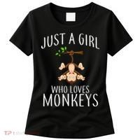 Just A Girl Who Loves Monkeys Women's T-Shirt thumb 0
