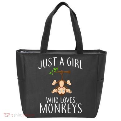 Just A Girl Who Loves Monkeys Tote Bag