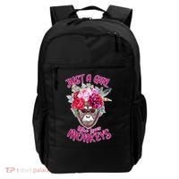 Just A Girl Who Loves Monkeys Cute Backpack thumb 0