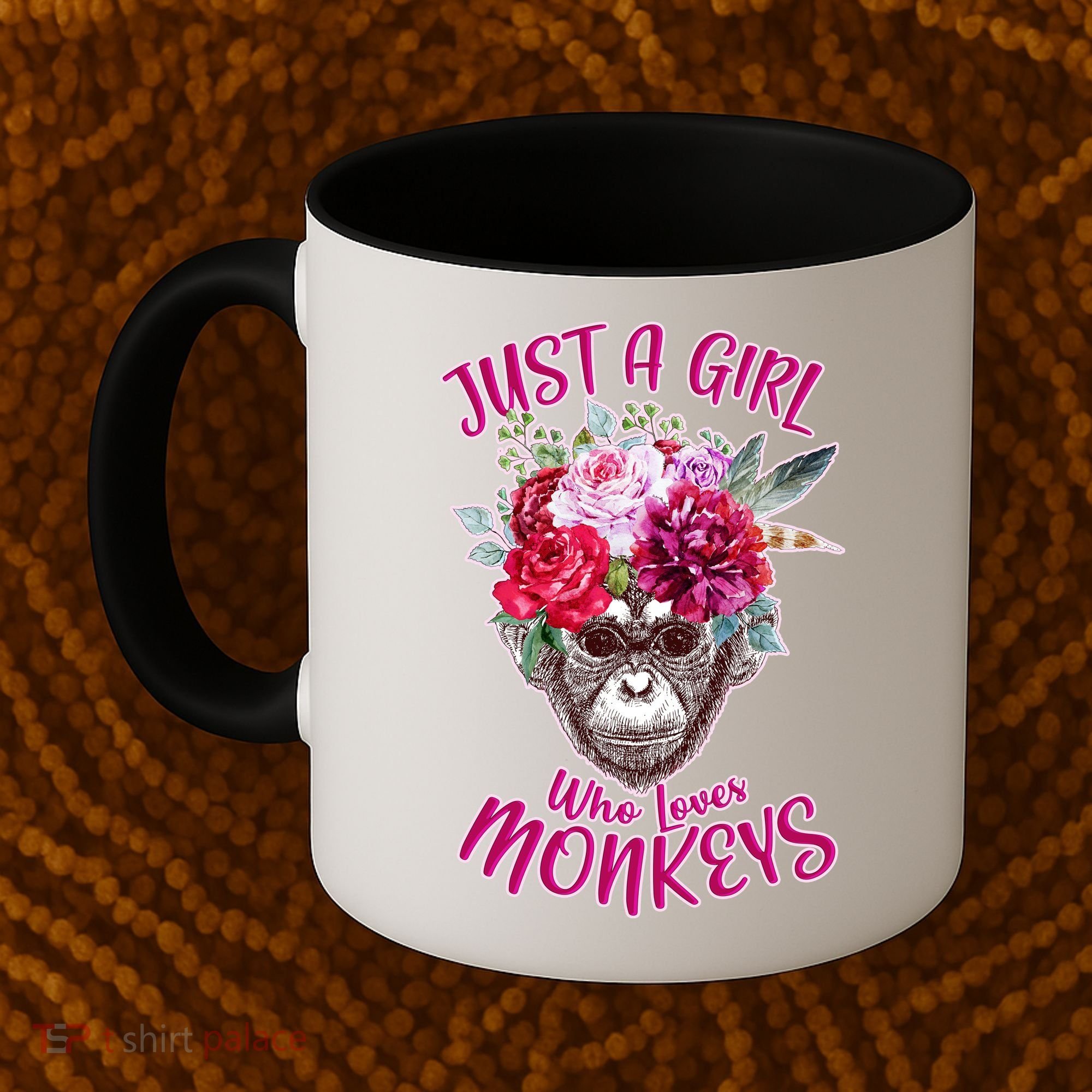 Just A Girl Who Loves Monkeys Cute Coffee Mug