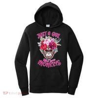 Just A Girl Who Loves Monkeys Cute Women's Hoodie thumb 0