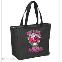 Just A Girl Who Loves Monkeys Cute Tote Bag thumb 2